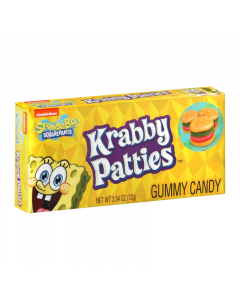 Clearance Special - Spongebob Squarepants - Gummy Krabby Patties Theatre Box - 2.54oz (72g) **Best Before: March 2024**