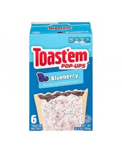 Clearance Special - Toast'em POP-UPS - Frosted Blueberry Toaster Pastries 6pk - 10.2oz (288g) **Best Before: 2nd May 2024**