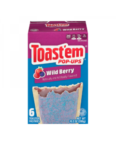 Clearance Special - Toast'em POP-UPS - Frosted Wild Berry Toaster Pastries 6pk - 10.2oz (288g) **Best Before: 21st March 2024**