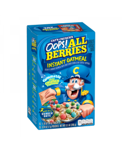 Clearance Special - Cap'n Crunch All Berries Instant Oatmeal - 8.5oz (246g) **Best Before: 28 January 24**