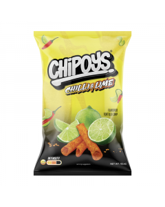 Clearance Special - Chipoys Chile Limon Rolled Tortilla Corn Chips - 4oz (113.46g) **Best Before: 18 January 24**