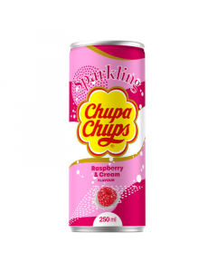 Clearance Special - Chupa Chups Raspberry & Cream Soda - 250ml (EU) **Best Before: 18th April 2024**