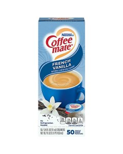 Coffee-Mate - French Vanilla - Liquid Creamer Singles - 50-Piece x 3/8fl.oz (11ml)