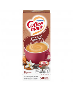 Coffee-Mate - Vanilla Caramel - Liquid Creamer Singles - 50-Piece x 3/8fl.oz (11ml)