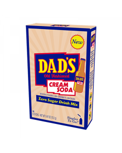 Dad's Old Fashioned Cream Soda Zero Sugar Drink Mix Singles To Go - 0.53oz (15g)