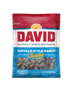 Clearance Special - David's Sunflower Seeds Jumbo Buffalo Style Ranch 5.25oz (149g) **Best Before: 29th April 2024**