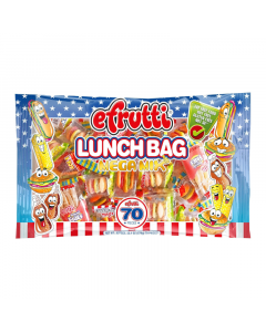 eFrutti Gummi Lunch Bag Bag Mega Mix (70 Piece) Laydown Bag - 20.14oz (571g)