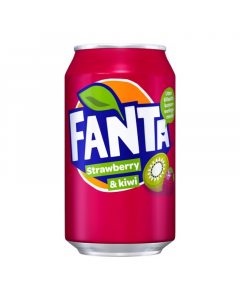 Clearance Special - Fanta Strawberry & Kiwi Soda 330ml Can **Best Before: 02 February 24** 
