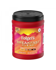 Clearance Special - Folgers Breakfast Blend Ground Coffee - 9.6oz (272g) **Best Before: 18th August 23**