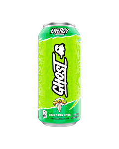 Ghost - Warheads Sour Green Apple Zero Sugar Energy Drink - 16fl.oz (473ml)