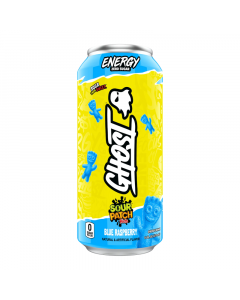 Ghost - Sour Patch Kids Blue Raspberry Zero Sugar Energy Drink - 16fl.oz (473ml)