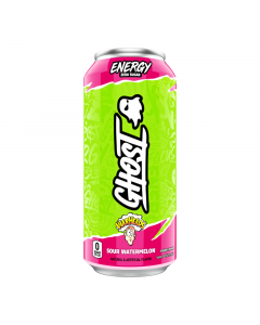 Ghost - Warheads Sour Watermelon Zero Sugar Energy Drink - 16fl.oz (473ml)