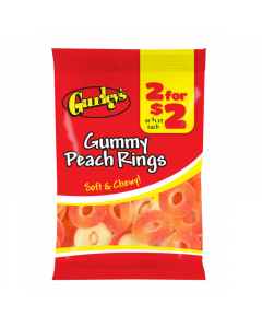 Gurley's Gummy Peach Rings - 2.75oz (78g)