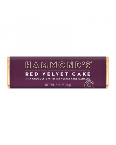 Clearance Special - Hammond's Red Velvet Cake Milk Chocolate Bar - 2.25oz (64g) **Best Before: 06 January 24**