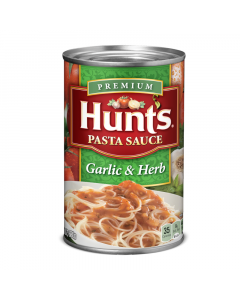 Clearance Special - Hunts Pasta Sauce Garlic & Herb - 24oz (680g) **Best Before: 07 December 23**
