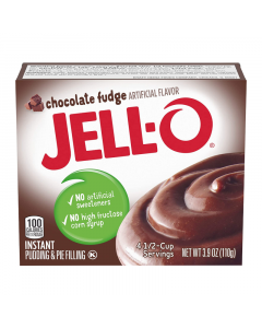 Jell-O - Chocolate Fudge Instant Pudding - 3.9oz (110g)