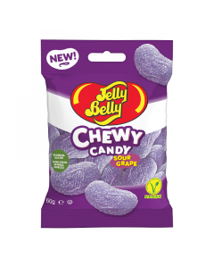 Clearance Special - Jelly Belly Chewy Candy Grape Sours - 60g **Best Before: 8th May 2024**