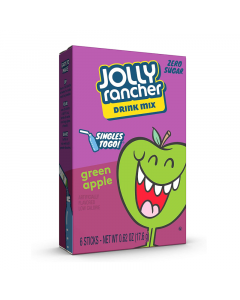 Jolly Rancher Singles To Go Drink Mix - Green Apple - 0.62oz (17.6g)