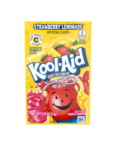 Kool-Aid Strawberry Lemonade Unsweetened Drink Mix Sachet 0.19oz (5.3g)