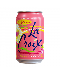 Clearance Special - La Croix Hibiscus Flavoured Sparkling Water - 12fl.oz (355ml) **Best Before: 25th October 2023**