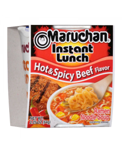 Maruchan Instant Lunch Hot & Spicy Beef Noodles - 2.25oz (64g)