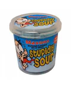 Maxons Stupidly Sour Raspberry Sweets - 75g