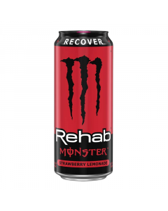Clearance Special - Monster Rehab Strawberry Lemonade - 458ml [Canadian] **DAMAGED**