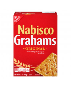Clearance Special - Nabisco Grahams Original Crackers - 14.4oz (408g) **Best Before: 09 February 24**