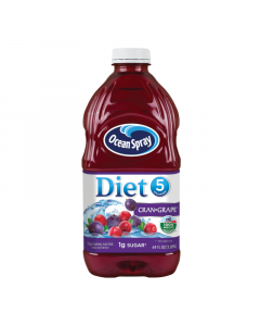 Clearance Special - Ocean Spray Diet Cran-Grape Juice - 64oz (1.89L) **Best Before: 20th March 2024**