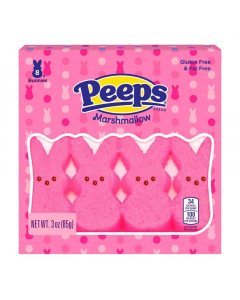 Peeps Easter Pink Marshmallow Bunnies 8PK - 3oz (85g)