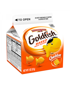 Pepperidge Farm Goldfish Crackers Cheddar Carton 2oz (57g)
