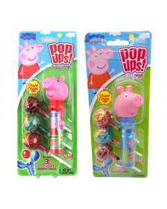 Cleaarnce Special - POP UPS! Lollipops Peppa Pig Blister Pack - 1.26oz (36g) **Best Before: 19th April 2024**