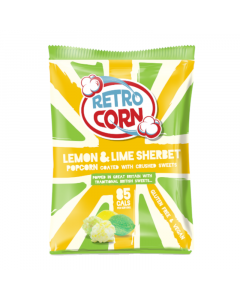 Clearance Special - Retrocorn Lemon Lime Sherbet Popcorn - 35g **Best Before: 29 February 24**