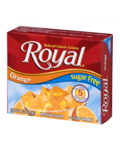 Royal Gelatin Sugar Free - Orange - 0.32oz (9g)