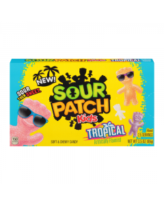 Clearance Special - Sour Patch Kids Tropical Theatre Box - 3.5oz (99g) **Best Before: 15th May 2024**