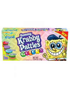Spongebob Squarepants Gummy Krabby Patties Colors 2.54oz (72g)