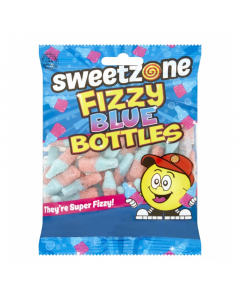 Sweetzone Fizzy Blue Bottles - 90g [UK]