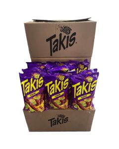 Clearance Special - 12 x CASE Takis Fuego Rolled Tortilla Corn Chips - 280g [Canadian]  **Best Before: 17 January 24**