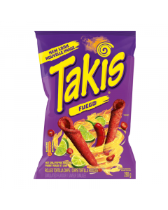Clearance Special - Takis Fuego Rolled Tortilla Corn Chips - 280g [Canadian] **Best Before: 17 January 24**
