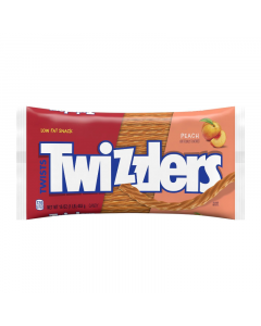 Clearance Special - Twizzlers Peach Twists - 16oz (453g) **Best Before: April 2024**