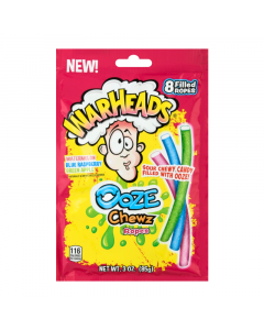 Warheads Ooze Chewz Ropes Peg Bag - 3oz (85g)