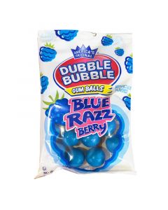 Dubble Bubble Blue Razz Berry Gum Balls - 4oz (113g)